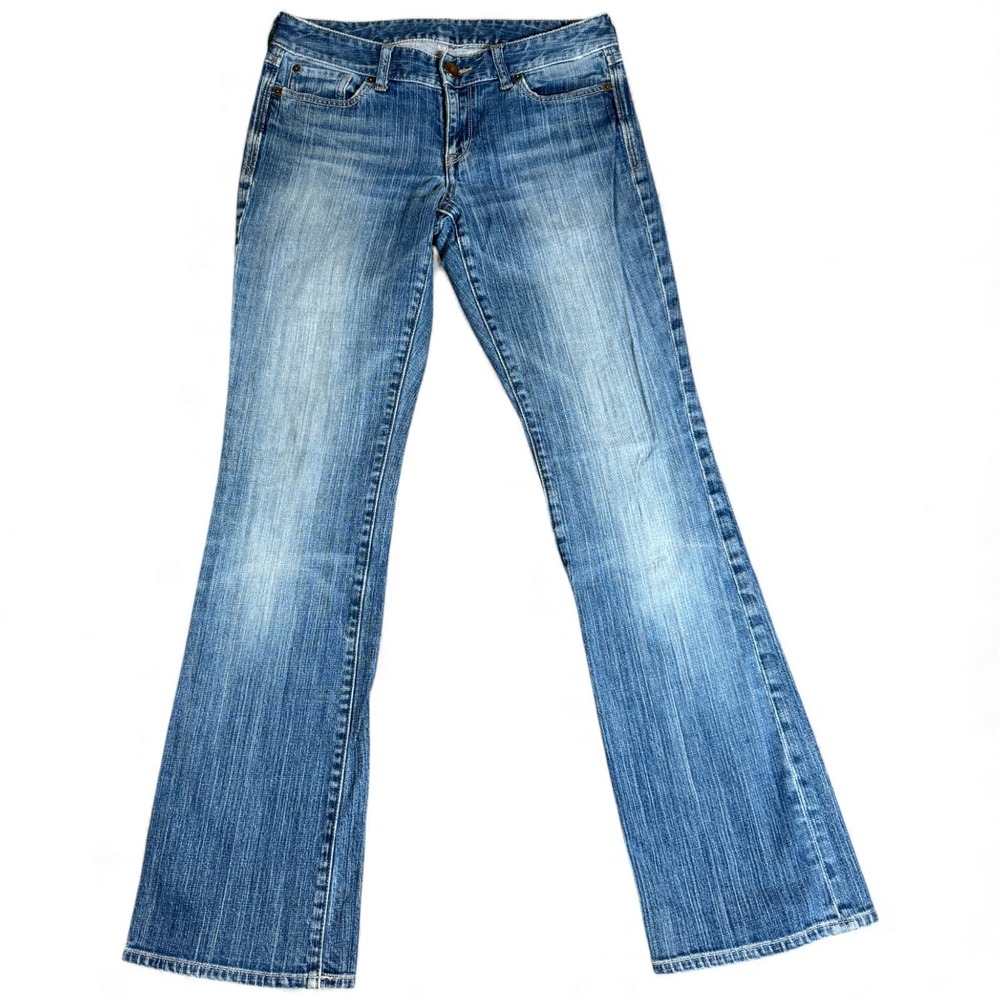 Express Bootcut Jeans Womens 61 Blue Denim Stretch Low Rise Dark‎ Wash Outdoor